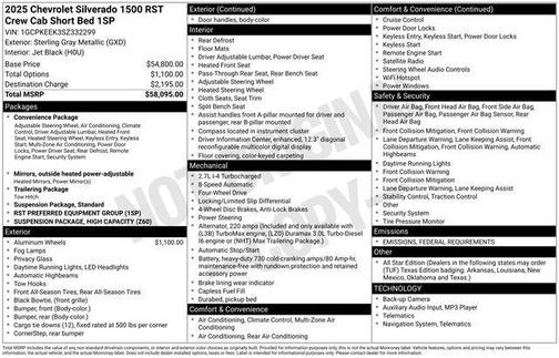 2025 Chevrolet Silverado 1500 RST