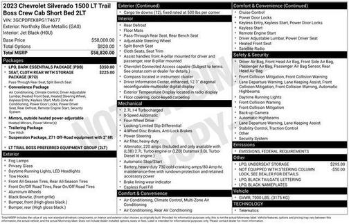 2023 Chevrolet Silverado 1500 LT Trail Boss