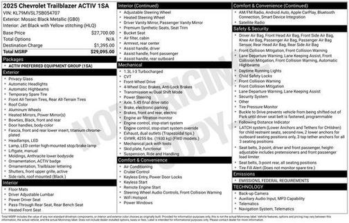 2025 Chevrolet Trailblazer ACTIV