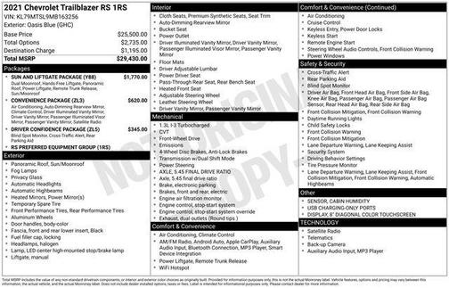 2021 Chevrolet Trailblazer RS