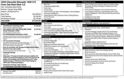 2025 Chevrolet Silverado 1500 LTZ