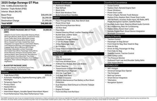 2025 Dodge Durango GT Plus