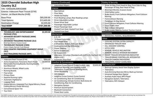 2025 Chevrolet Suburban 4WD High Country