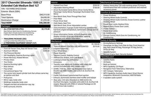 2017 Chevrolet Silverado 1500 1LT