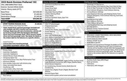 2023 Buick Envision Preferred AWD