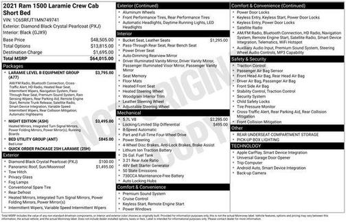 2021 RAM 1500 Laramie