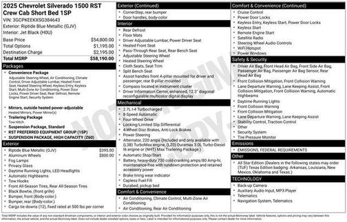 2025 Chevrolet Silverado 1500 RST