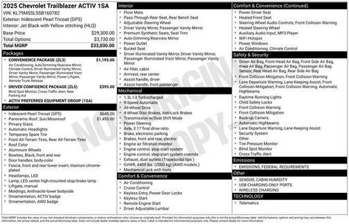 2025 Chevrolet Trailblazer ACTIV