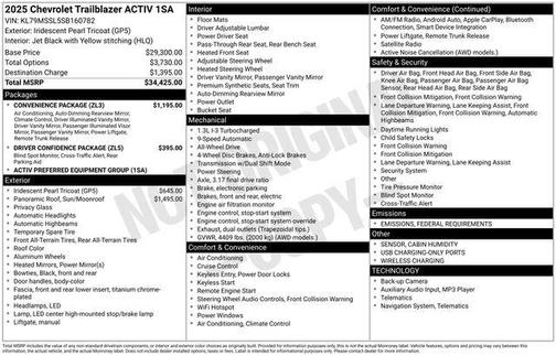 2025 Chevrolet Trailblazer ACTIV
