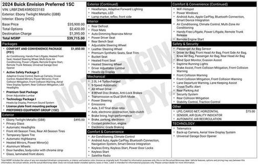 2024 Buick Envision Preferred AWD