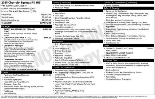 2025 Chevrolet Equinox FWD RS