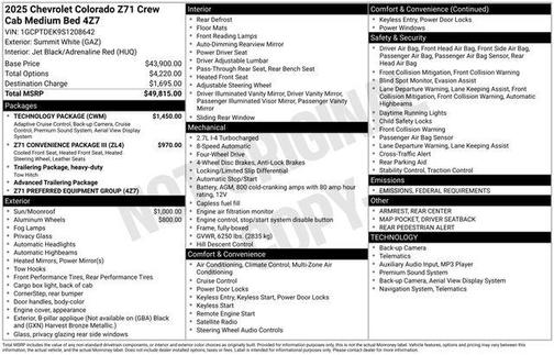 2025 Chevrolet Colorado Z71