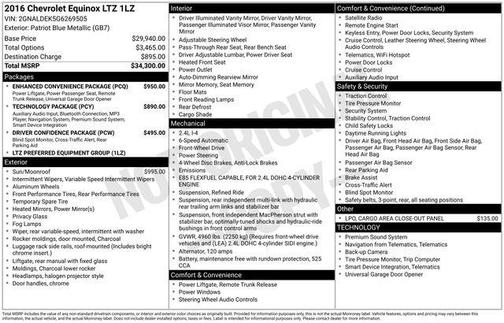 2016 Chevrolet Equinox LTZ