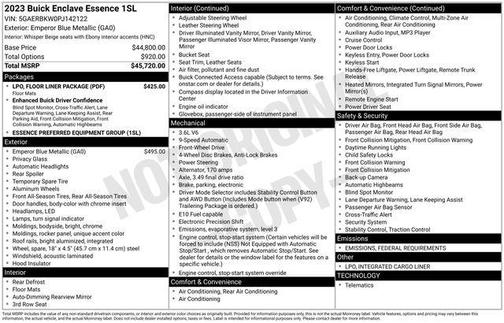 2023 Buick Enclave Essence FWD