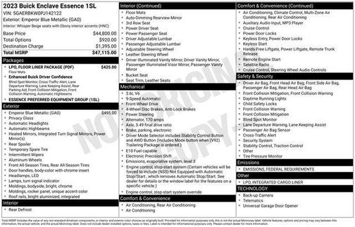 2023 Buick Enclave Essence FWD