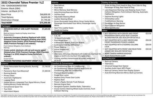 2022 Chevrolet Tahoe Premier