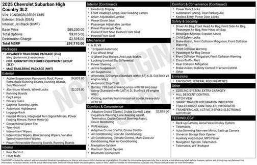 2025 Chevrolet Suburban 4WD High Country
