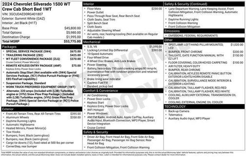 2024 Chevrolet Silverado 1500 WT
