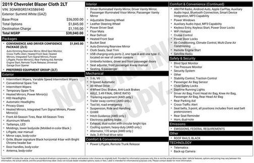 2019 Chevrolet Blazer 2LT