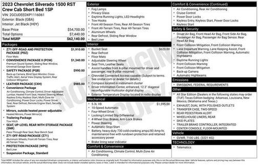 2023 Chevrolet Silverado 1500 RST