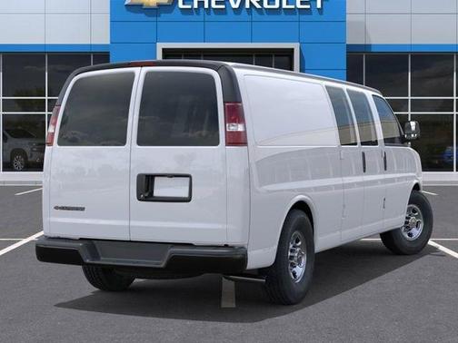 Summit White 2026 Chevrolet Express 3500 3500 Extended Wheelbase, WT, RWD