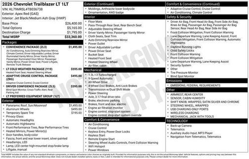 2026 Chevrolet Trailblazer LT