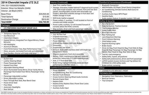 2014 Chevrolet Impala LTZ