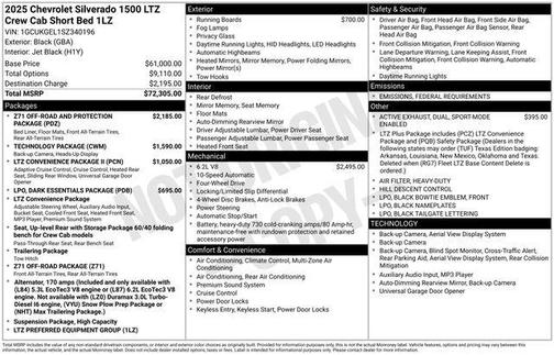 2025 Chevrolet Silverado 1500 LTZ