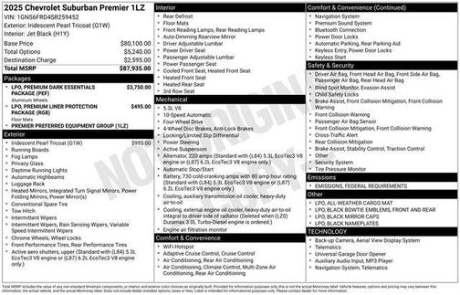 2025 Chevrolet Suburban Premier