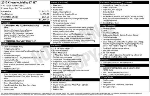 2017 Chevrolet Malibu 1LT