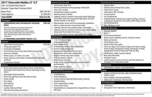2017 Chevrolet Malibu 1LT