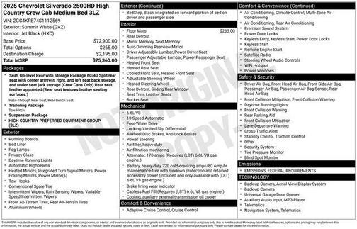 2025 Chevrolet Silverado 2500 High Country