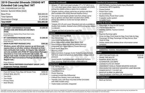 2019 Chevrolet Silverado 2500 WT