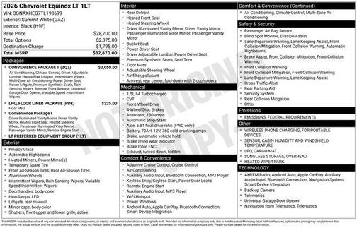 2026 Chevrolet Equinox 1LT