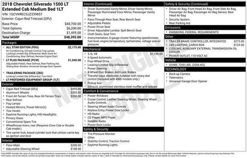 2018 Chevrolet Silverado 1500 1LT
