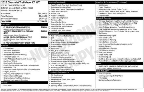 2025 Chevrolet Trailblazer LT
