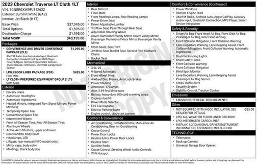 2023 Chevrolet Traverse LT Cloth