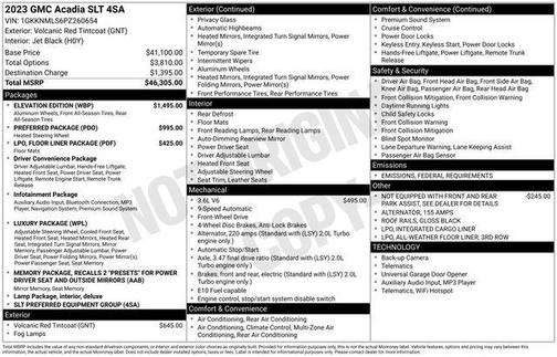 2023 GMC Acadia FWD SLT