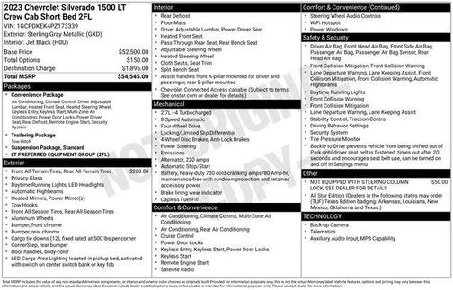 2023 Chevrolet Silverado 1500 LT