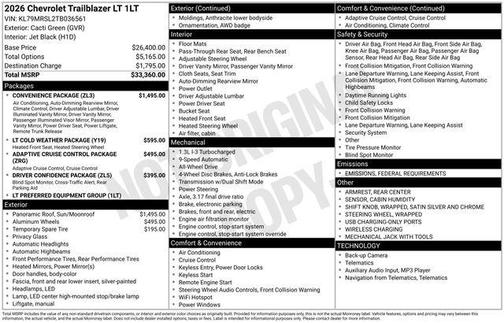 2026 Chevrolet Trailblazer LT