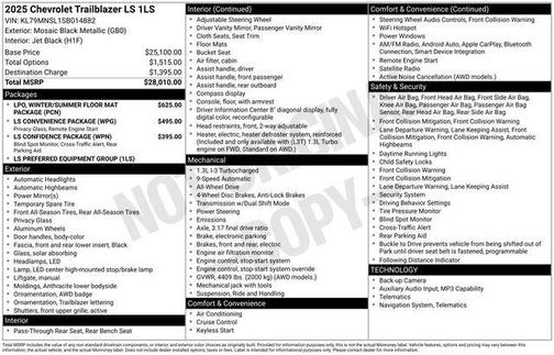 2025 Chevrolet Trailblazer LS