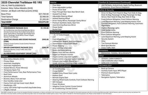 2025 Chevrolet Trailblazer RS
