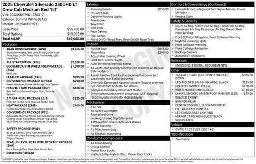 2025 Chevrolet Silverado 2500 LT