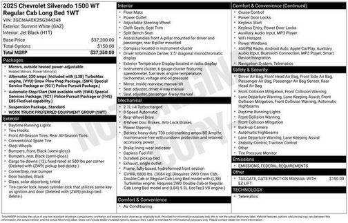 2025 Chevrolet Silverado 1500 WT