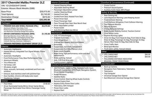 2017 Chevrolet Malibu Premier