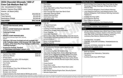 2026 Chevrolet Silverado 1500 LT