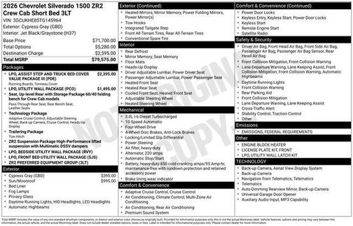 2026 Chevrolet Silverado 1500 ZR2