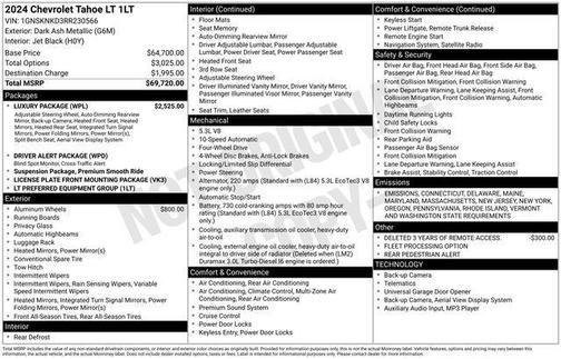 2024 Chevrolet Tahoe LT