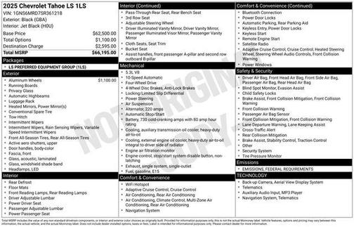 2025 Chevrolet Tahoe LS