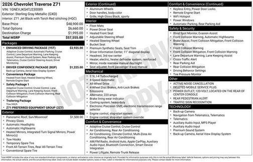 2026 Chevrolet Traverse AWD Z71
